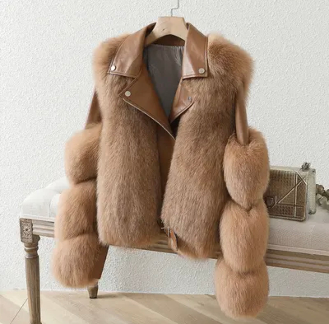 Chaqueta de piel de lujo