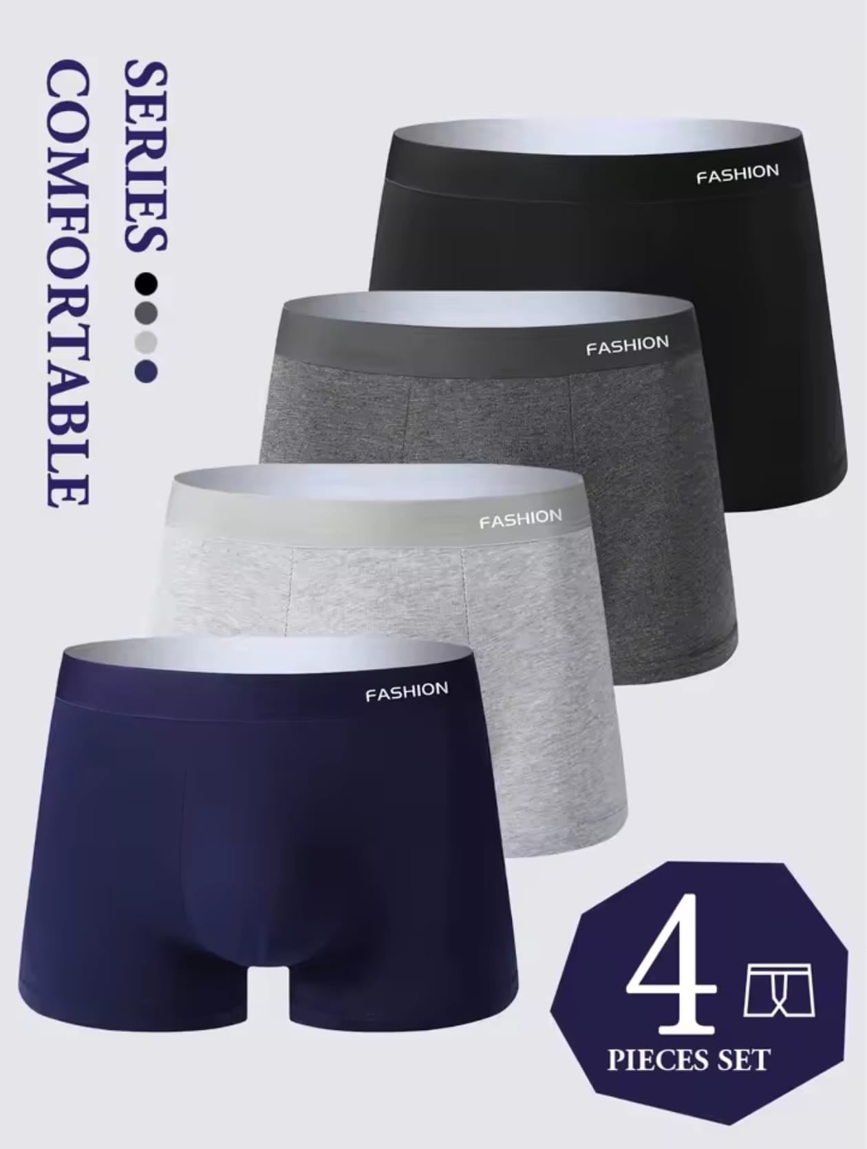 Paquete de 4 calzoncillos