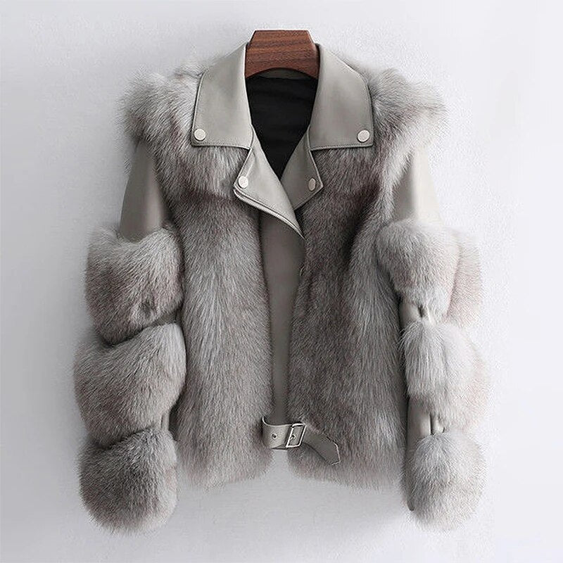Chaqueta de piel de lujo