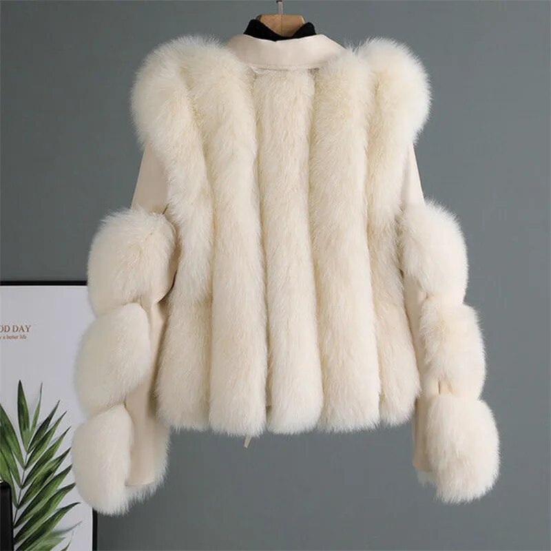 Chaqueta de piel de lujo