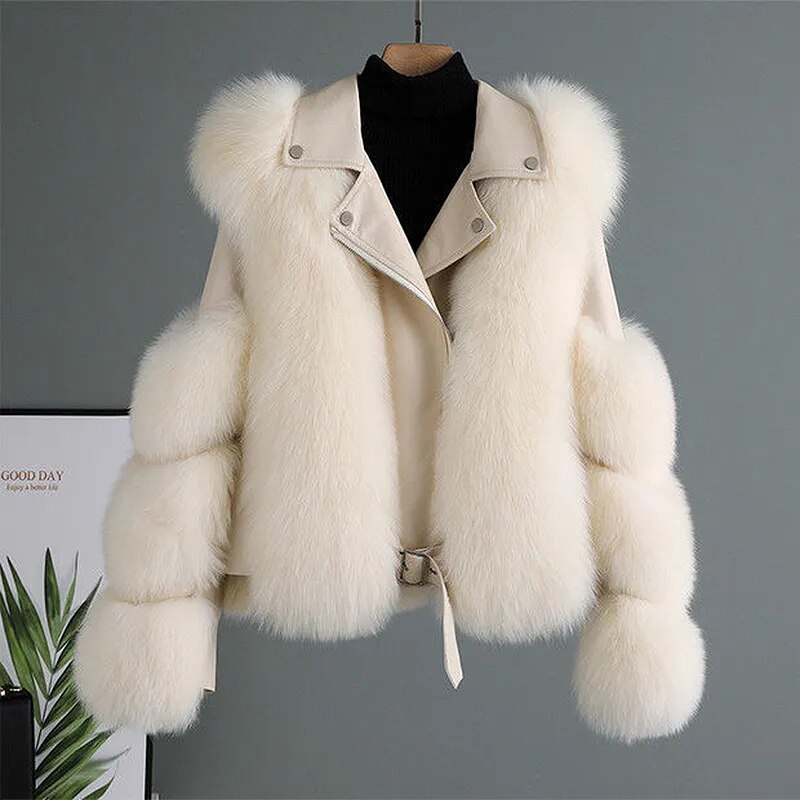 Chaqueta de piel de lujo