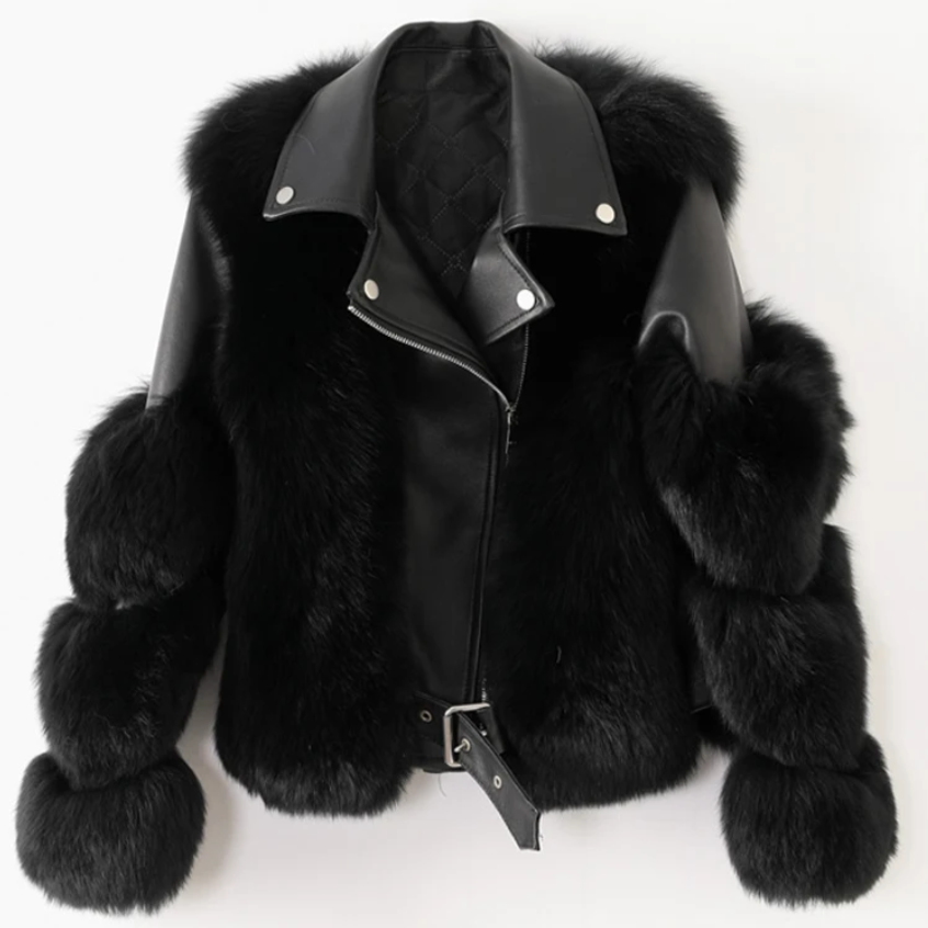 Chaqueta de piel de lujo