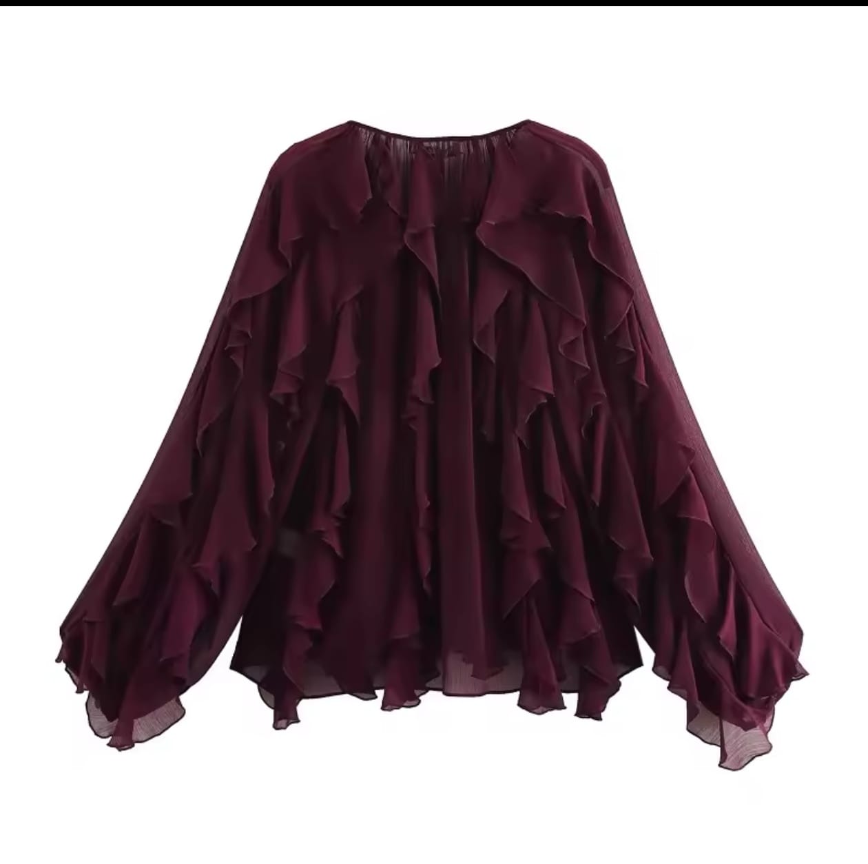 Blusa con volantes para mujer