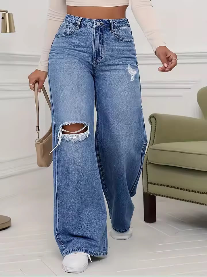 Pantalones vaqueros de mezclilla
