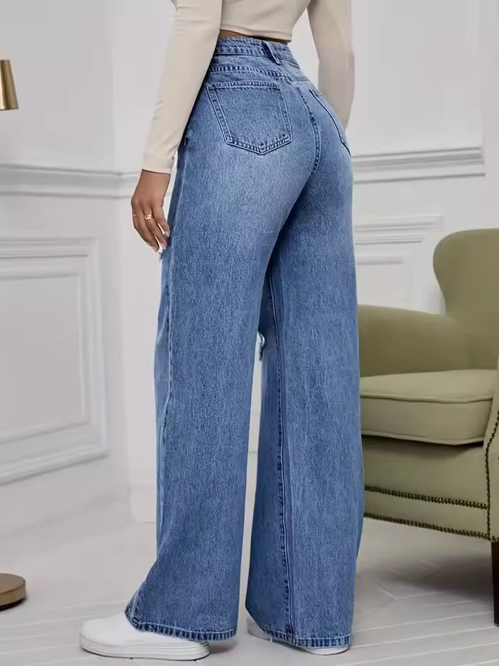 Pantalones vaqueros de mezclilla
