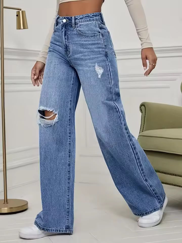 Pantalones vaqueros de mezclilla