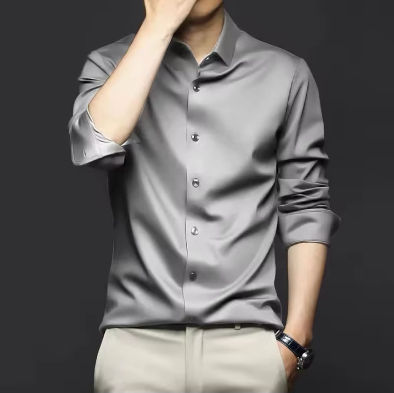 Camisa de manga larga para hombre, vestido de negocios resistente a las arrugas, sin hierro, traje informal profesional de alta gama, camisa blanca, S-6XL