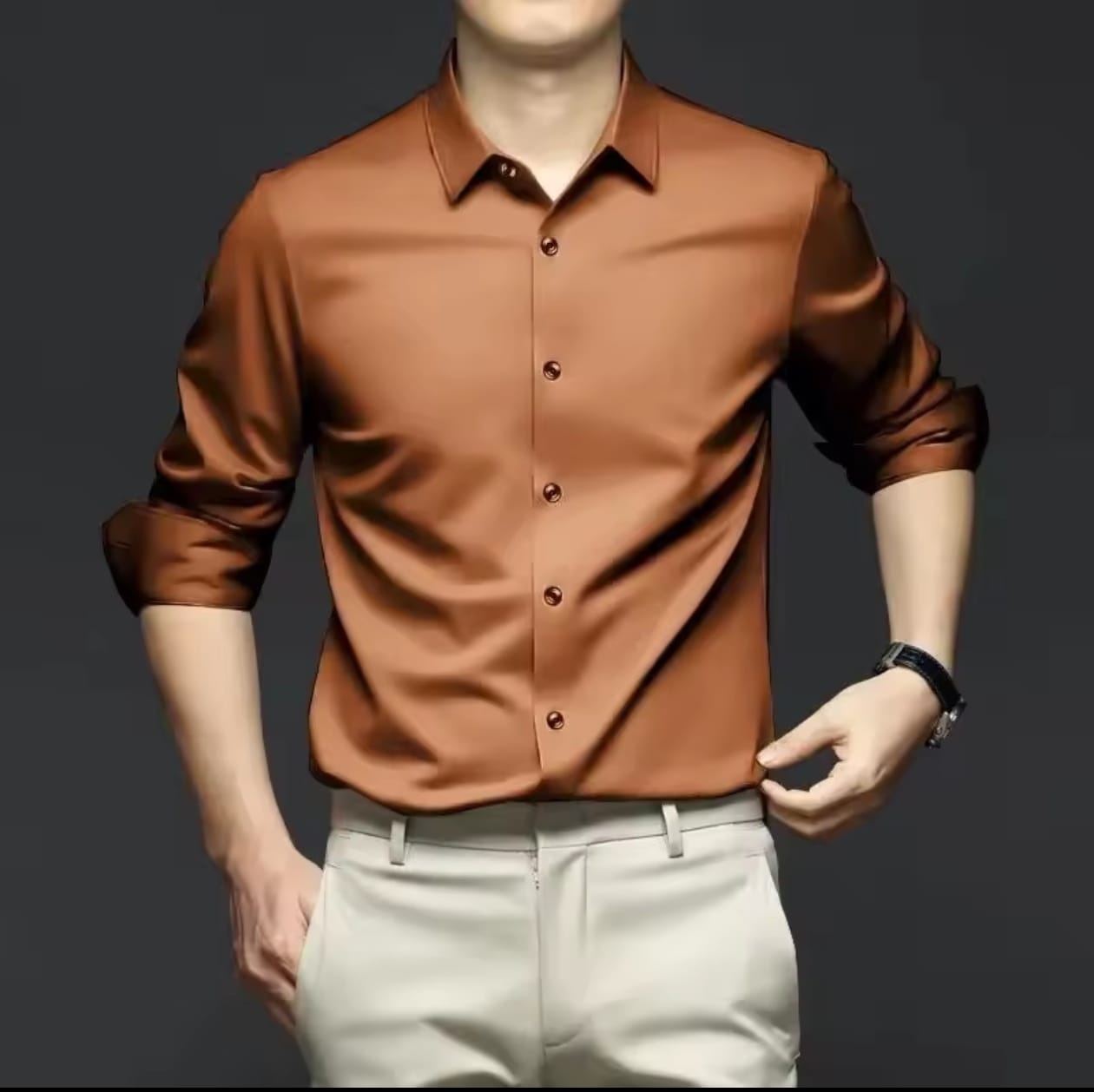 Camisa de manga larga para hombre, vestido de negocios resistente a las arrugas, sin hierro, traje informal profesional de alta gama, camisa blanca, S-6XL
