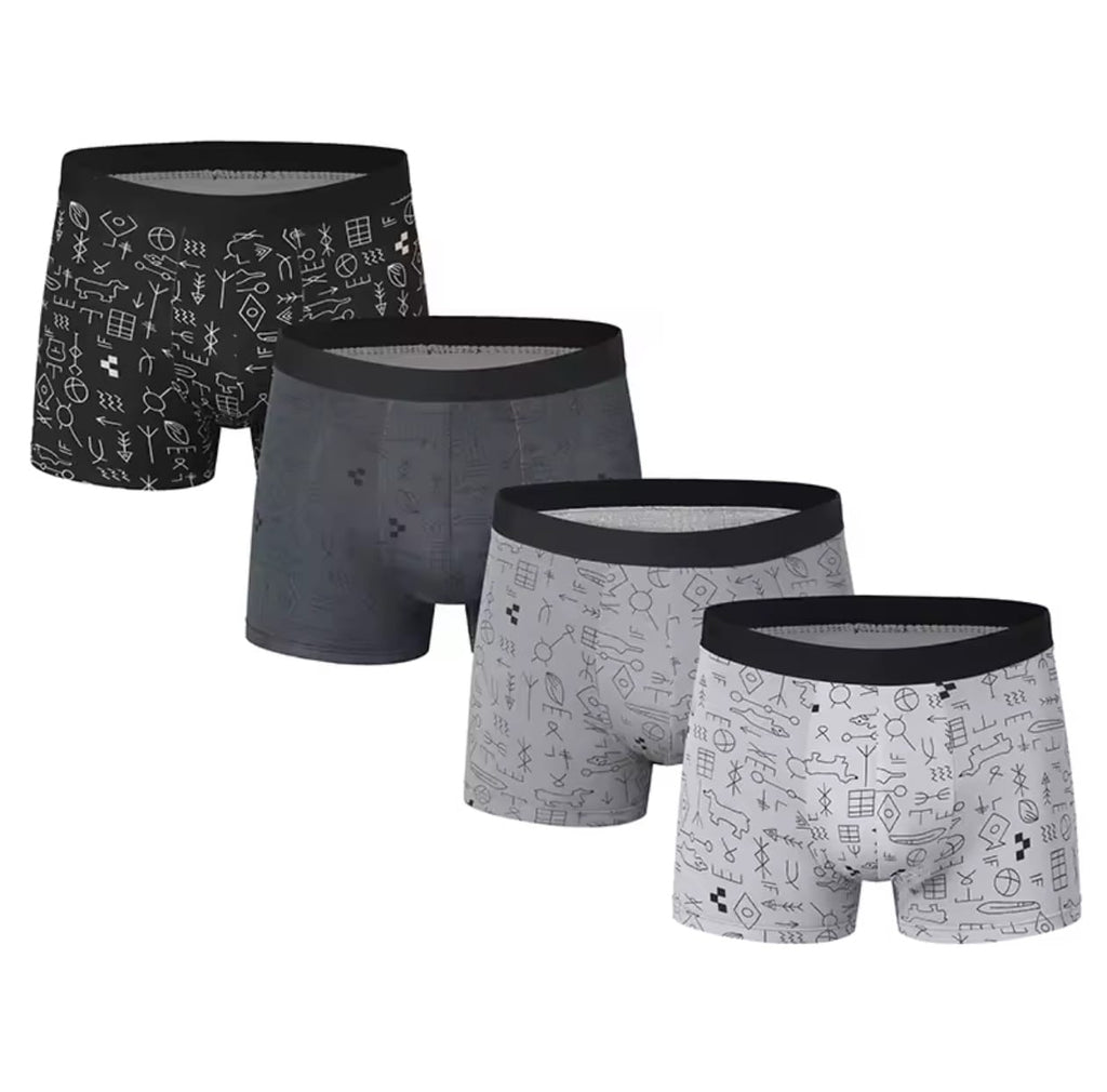 Conjunto de 4/10 piezas de calzoncillos Boxer estampados