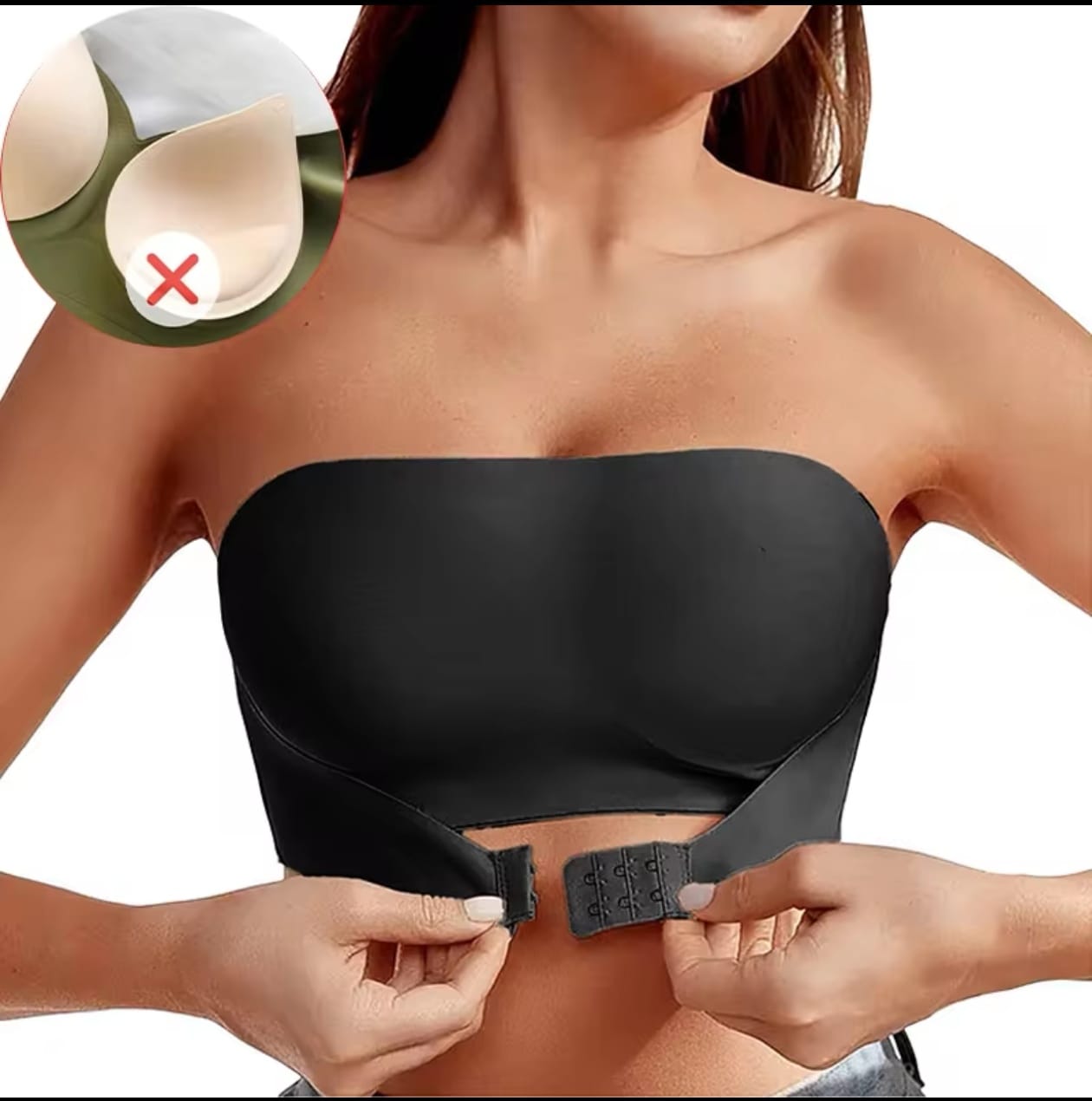 Sujetador sin tirantes sin costuras