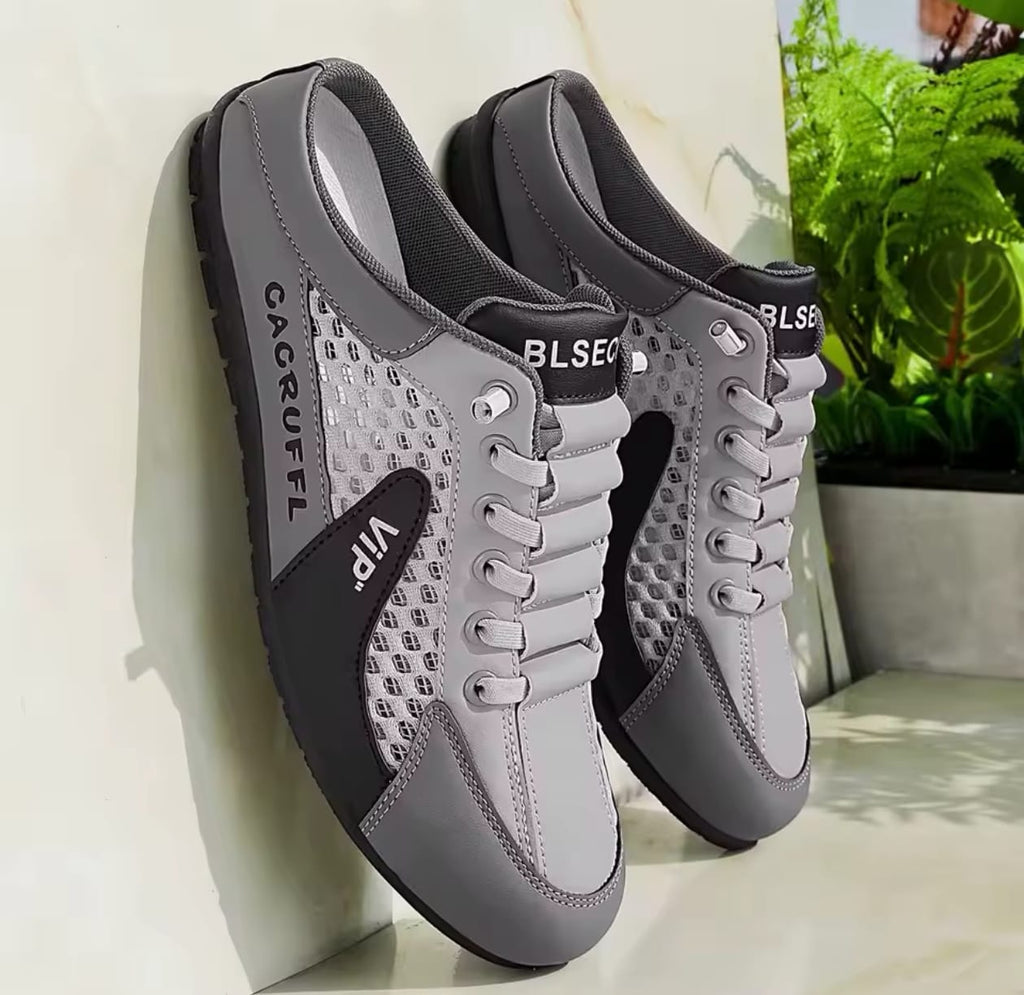Nuevos zapatillas informales para hombre: medias zapatillas duraderas, cómodas, transpirables y con estilo.