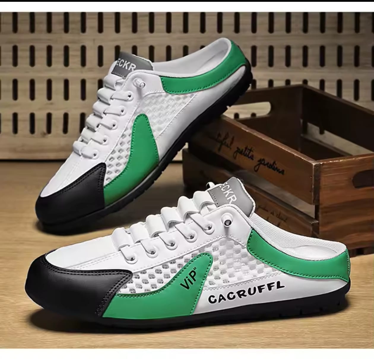 Nuevos zapatillas informales para hombre: medias zapatillas duraderas, cómodas, transpirables y con estilo.