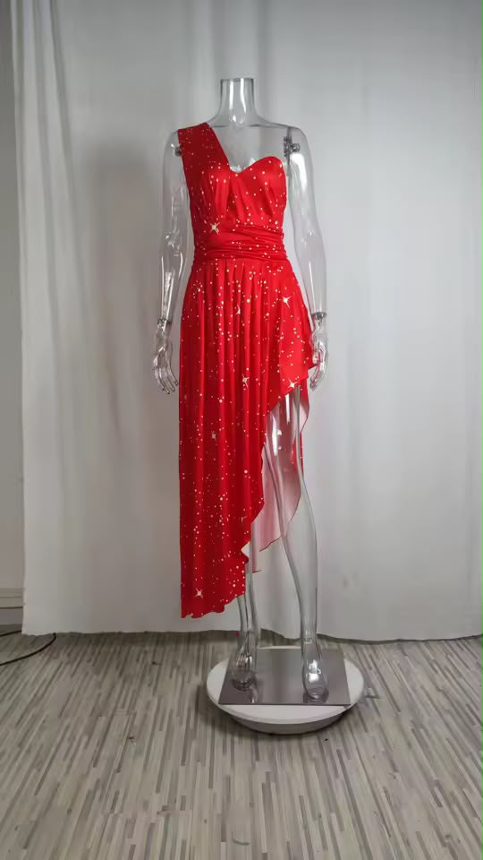 Vestidos de Noche para mujer, vestido Sexy elegante rojo para fiesta de cóctel, Gala elegante, graduación, ocasión Formal de lujo, vestido de dama de honor, ropa