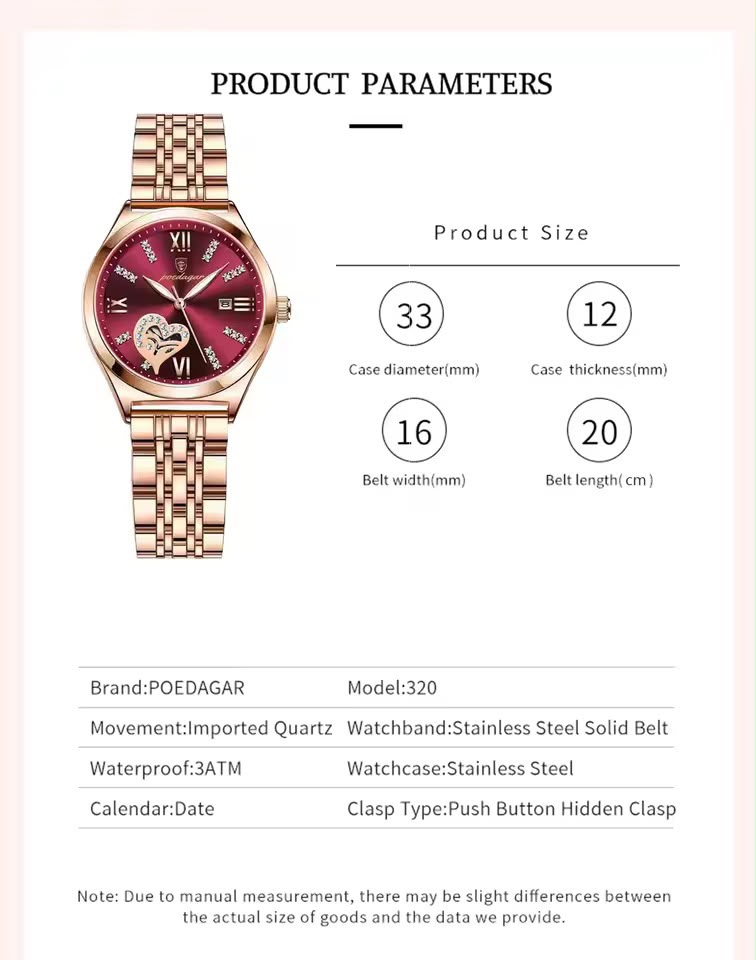 Reloj de lujo para mujer