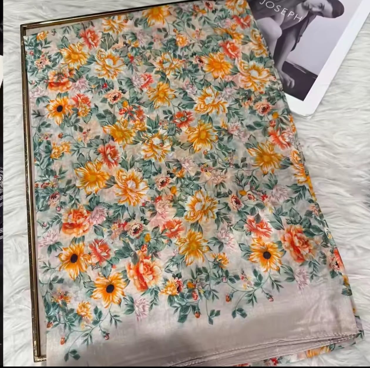 Bufanda blanca de seda de morera para 100%, chal para mujer, nuevo diseño Floral, chal largo de playa para verano, bufandas de lujo para el cuello para mujer, Hijabs