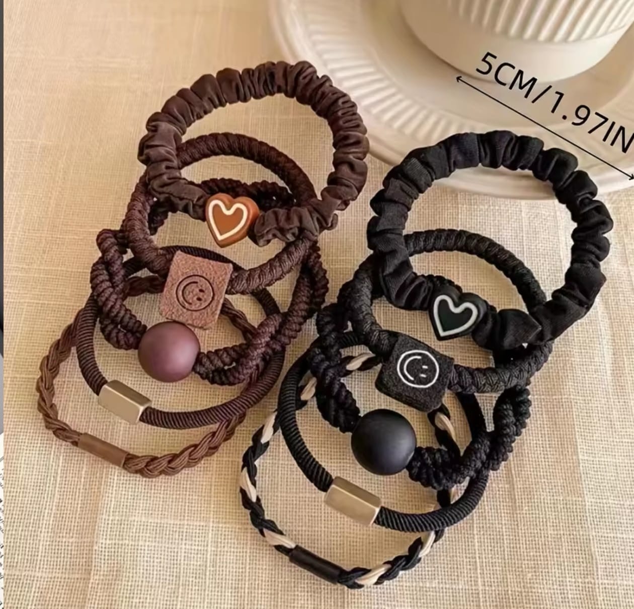 Boho Chic Conjunto de lazos para el cabello